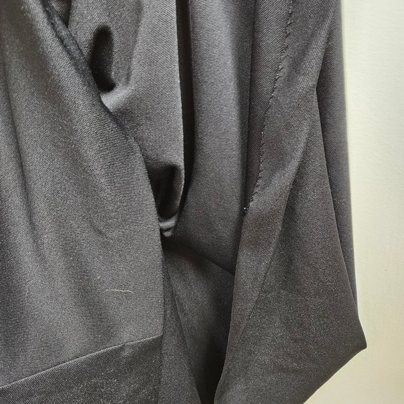 Vintage 70s Butte Knit Sleeveless Maxi Dress 14 8 10 Black Gown - Picture 7 of 8